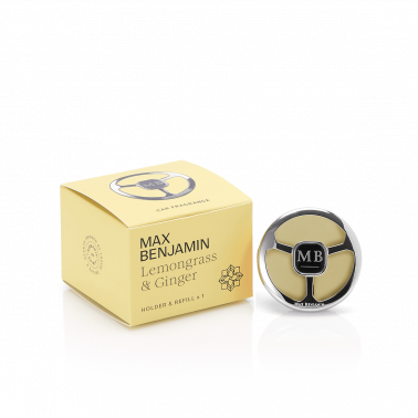 Car air freshener, Lemongrass Ginger, Car Fragrance collection - MAX BENJAMIN