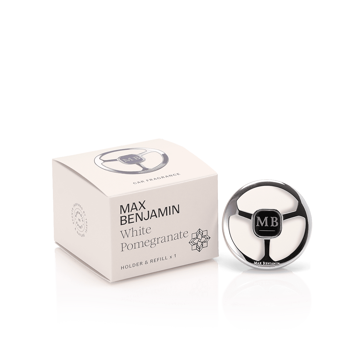 Car air freshener, White Pomegranate, Car Fragrance collection - MAX BENJAMIN