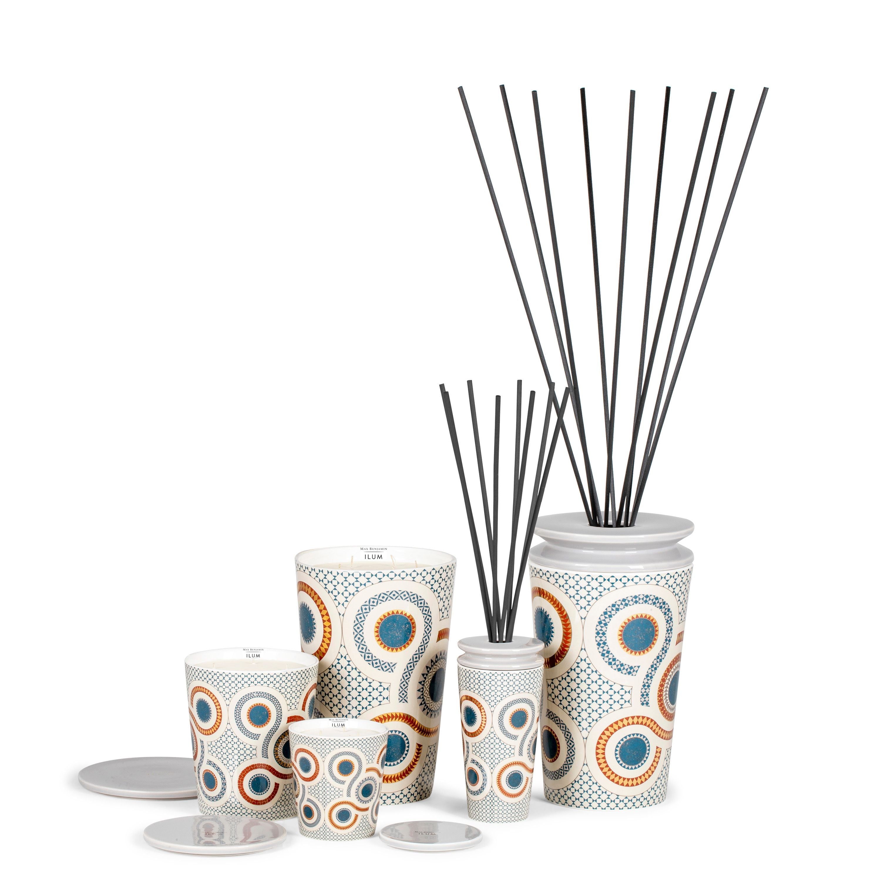 Scented oil diffuser with sticks, Basilica, 118.9 fl oz, Ilum collection - MAX BENJAMIN