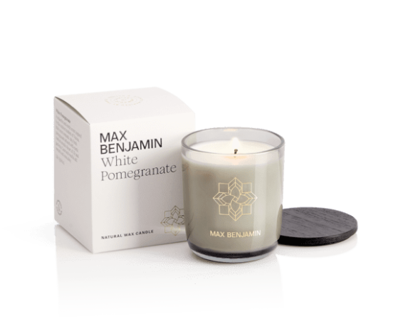 Scented candle, White Pomegranate, 6.7 oz, Classic collection - MAX BENJAMIN