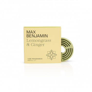 Car air freshener refill, Lemongrass Ginger, Car Fragrance collection - MAX BENJAMIN