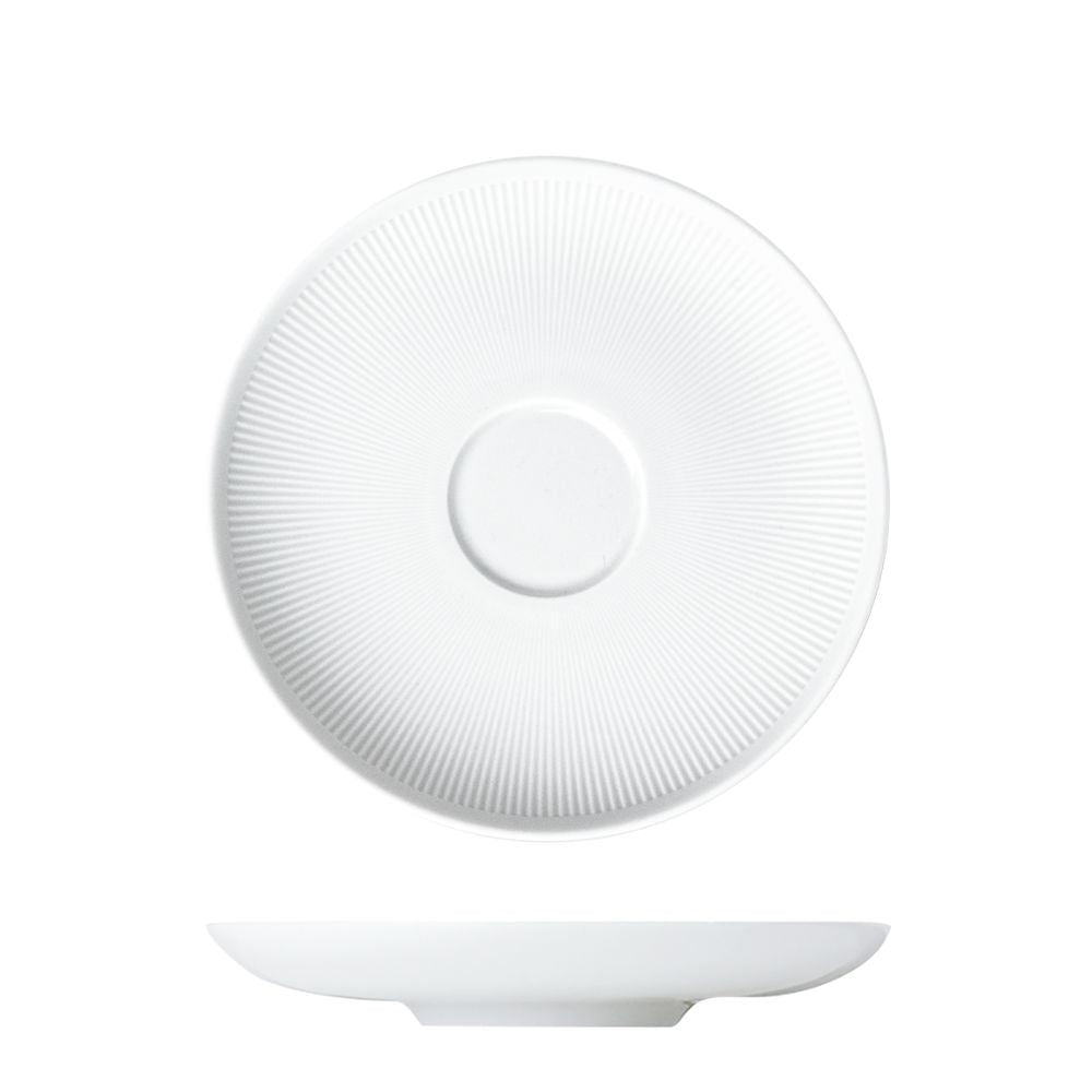 Universal Saucer for Cups, Stella Satin White - SIEGER by FURSTENBERG