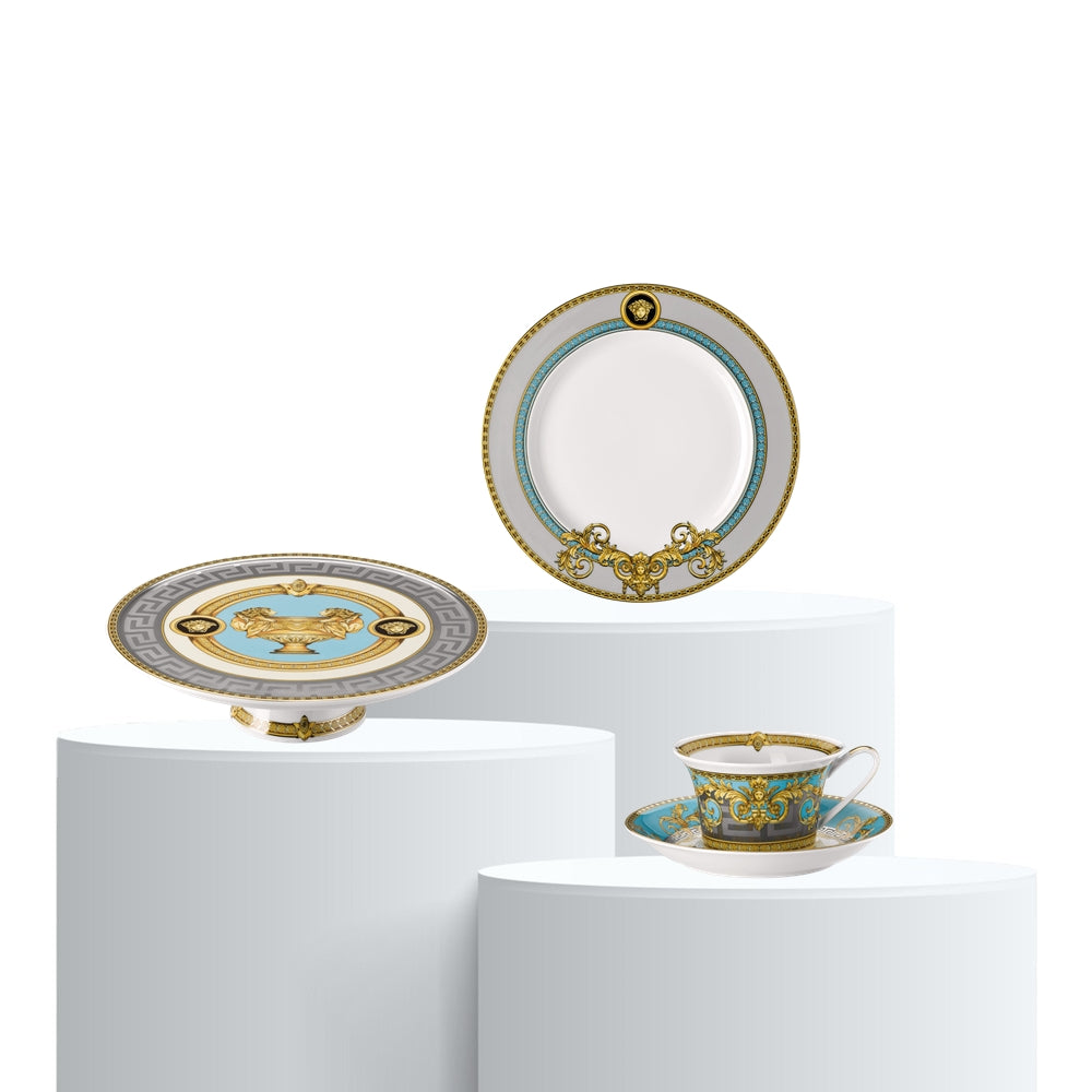 Afternoon tea set, 9 pieces, Prestige Gala Bleu - VERSACE