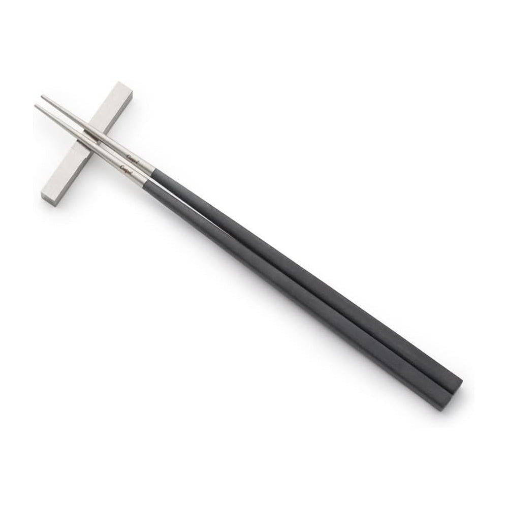 Chinese chopsticks, Kube Black/Silver - CUTIPOL