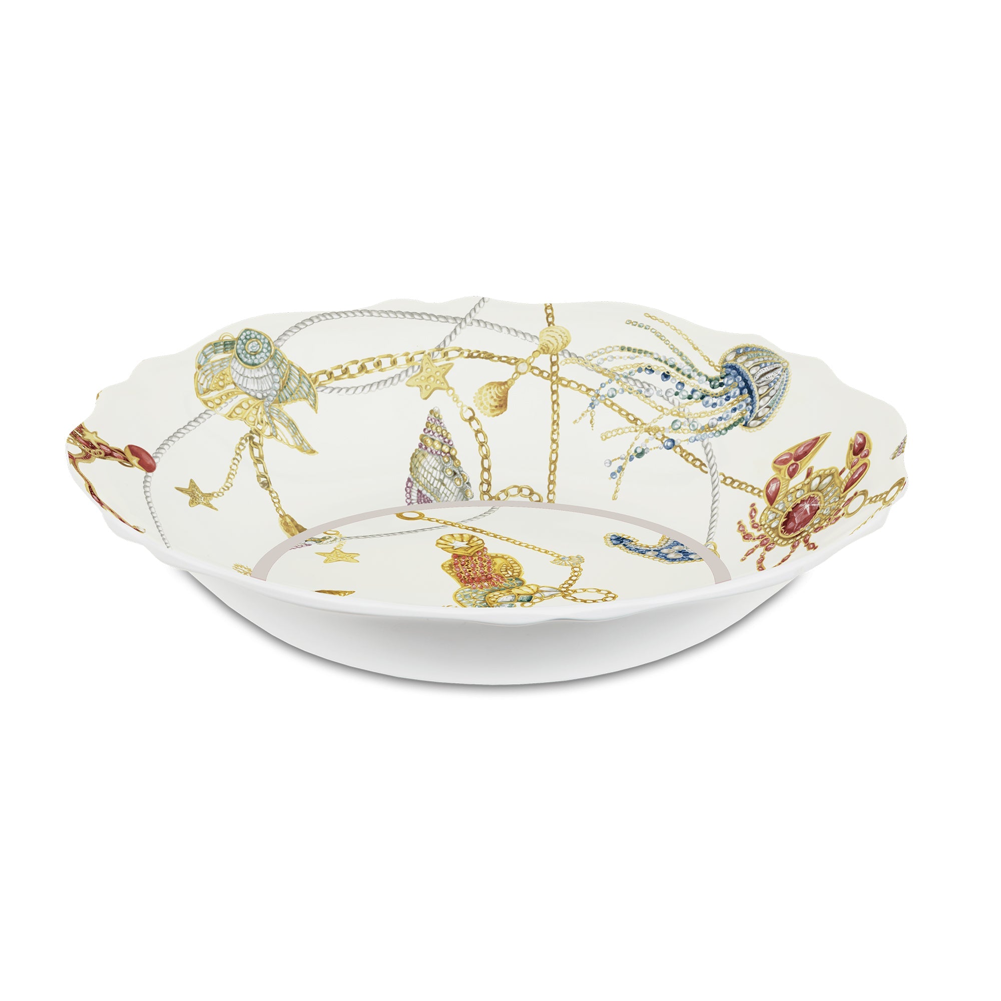 Salad bowl, melamine, 14 inches, Portofino - BACI MILANO