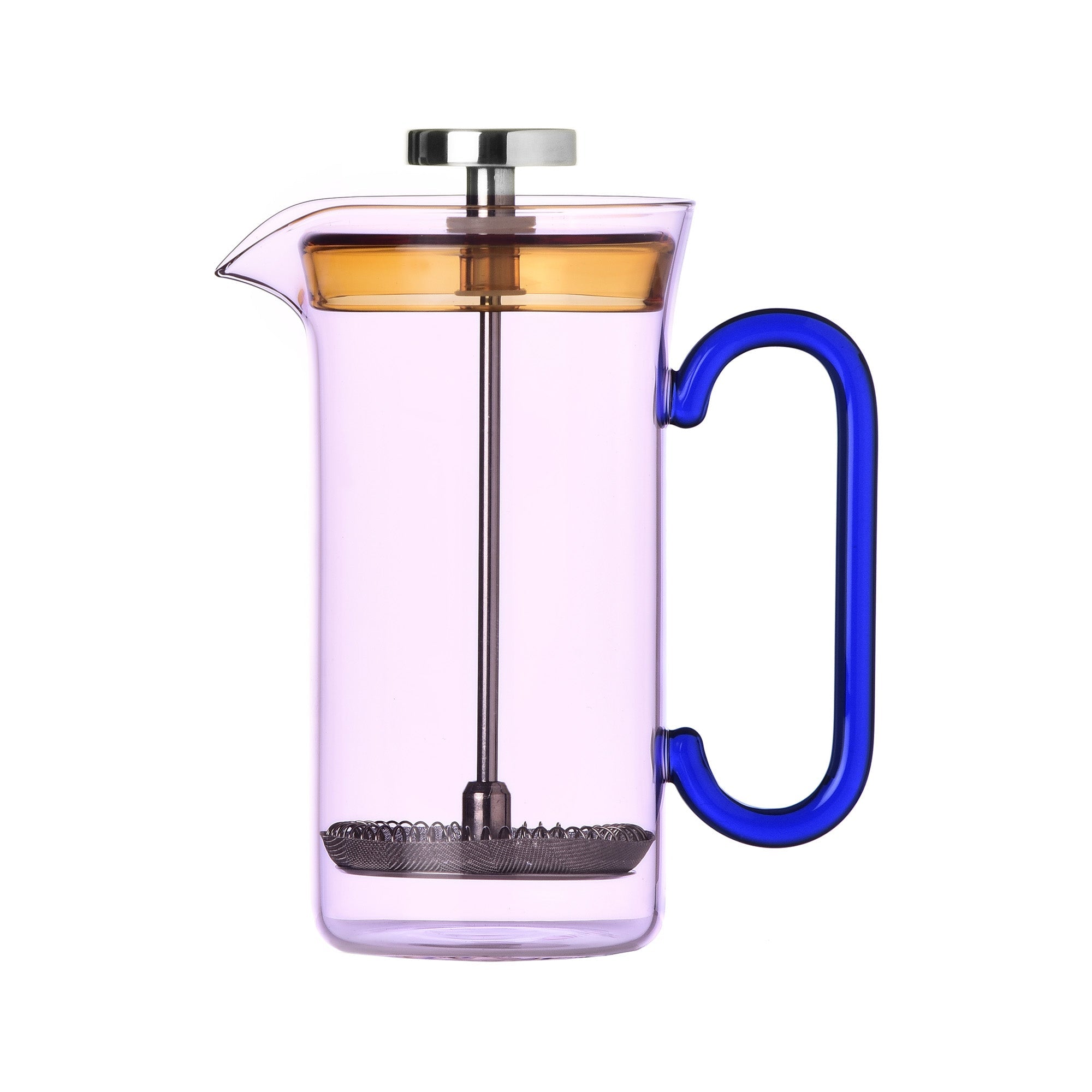French Press, Pink/Blue, 13.5 fl oz, Clarinette by Naessi Studio - ICHENDORF