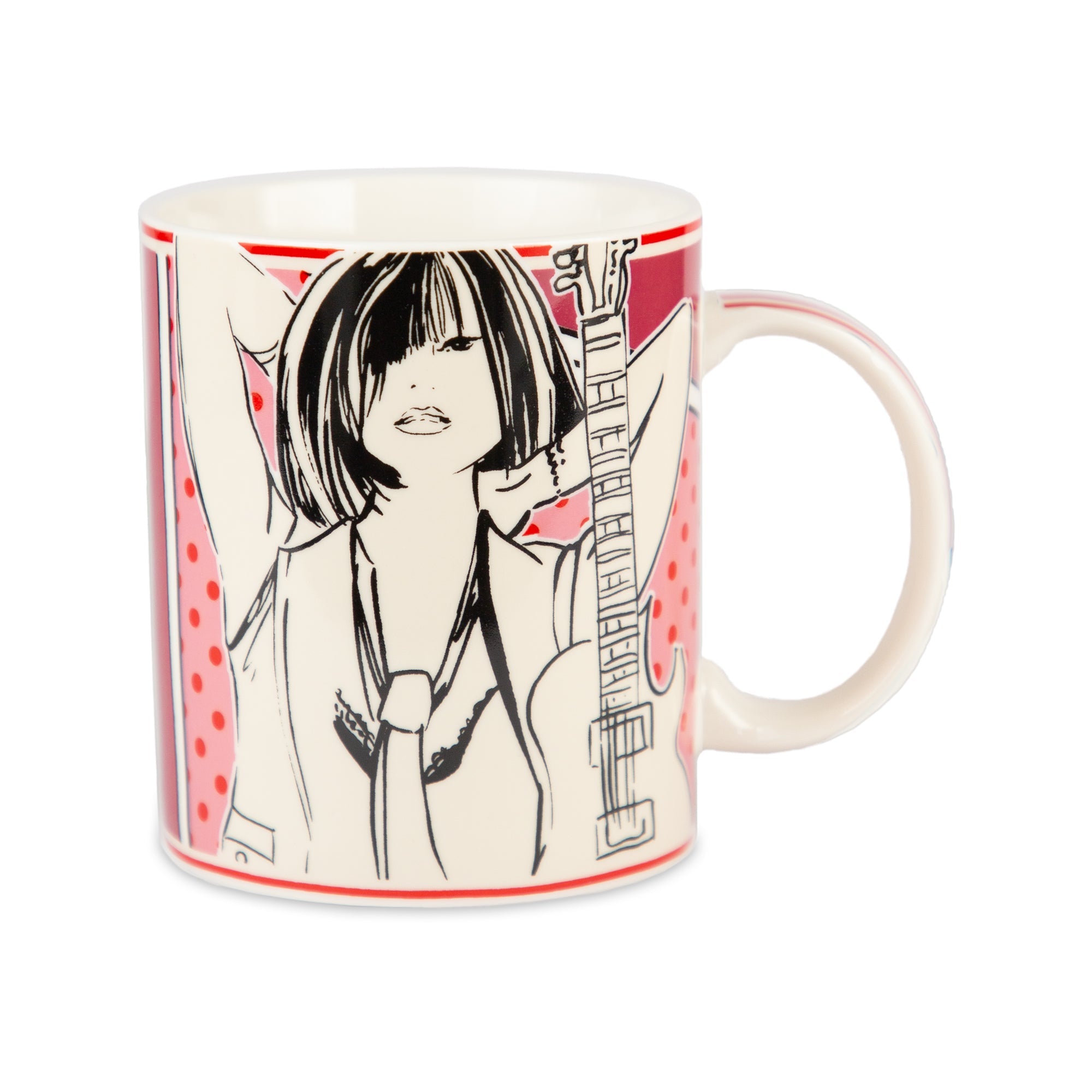 Porcelain mug, pink, Gulp - BACI MILANO