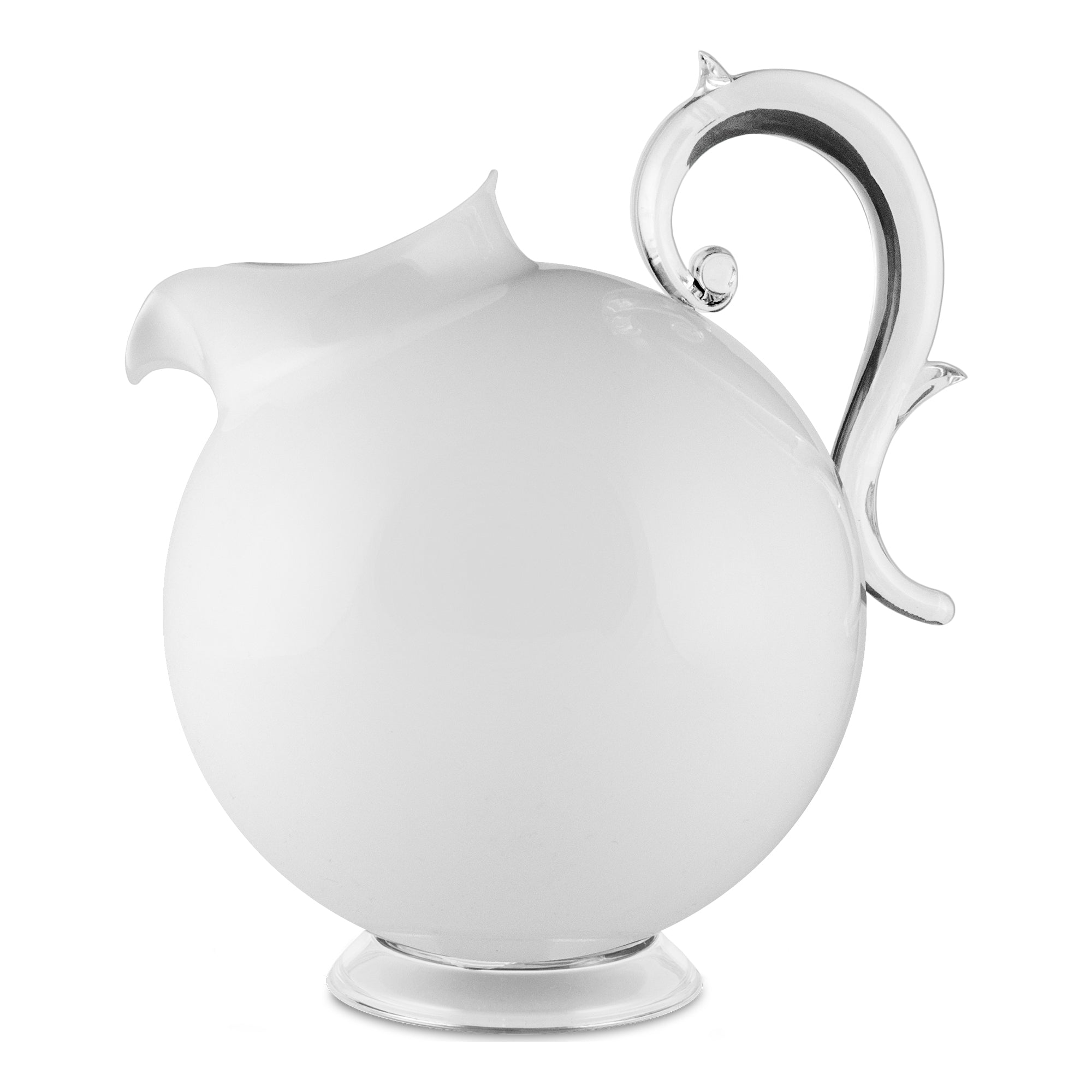 Carafe 76.1 fl oz, white acrylic, Aqua - BACI MILANO