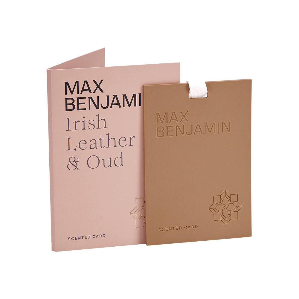 Scented card, Irish Leather & Oud, Classic - MAX BENJAMIN