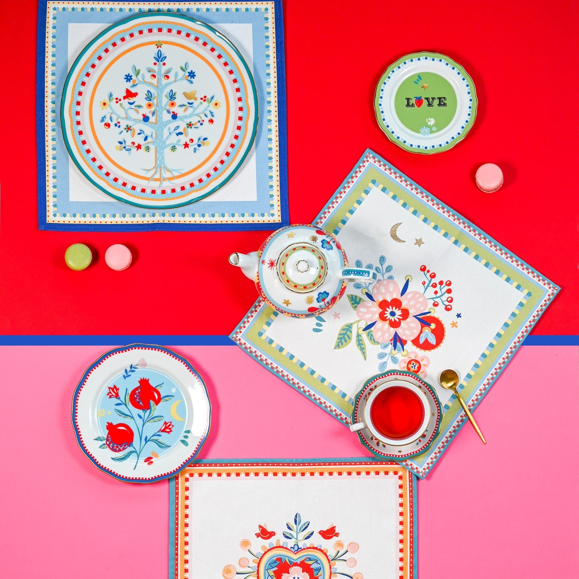 Porcelain teapot, Mamma Mia - BACI MILANO