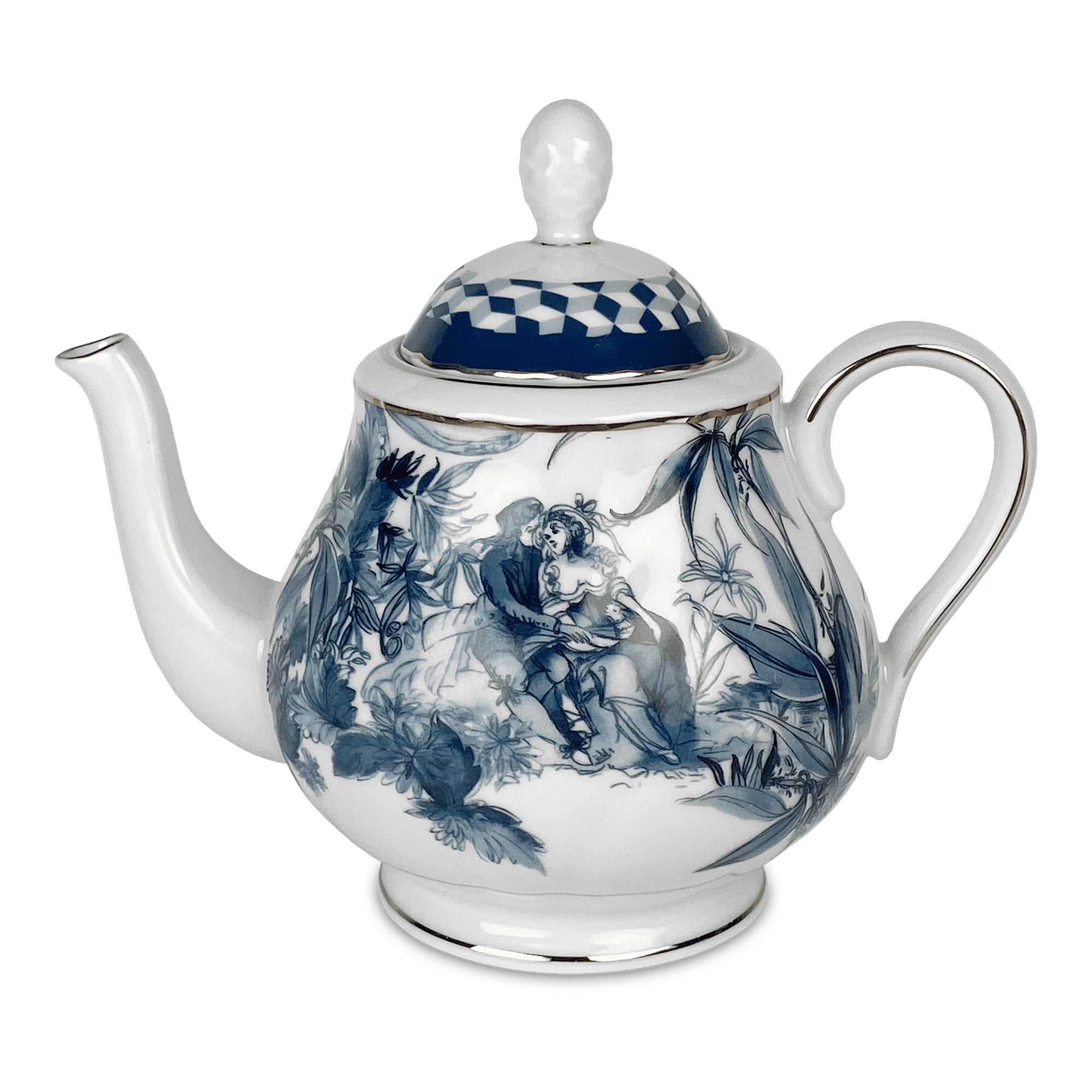 Porcelain teapot, Versailles - BACI MILANO