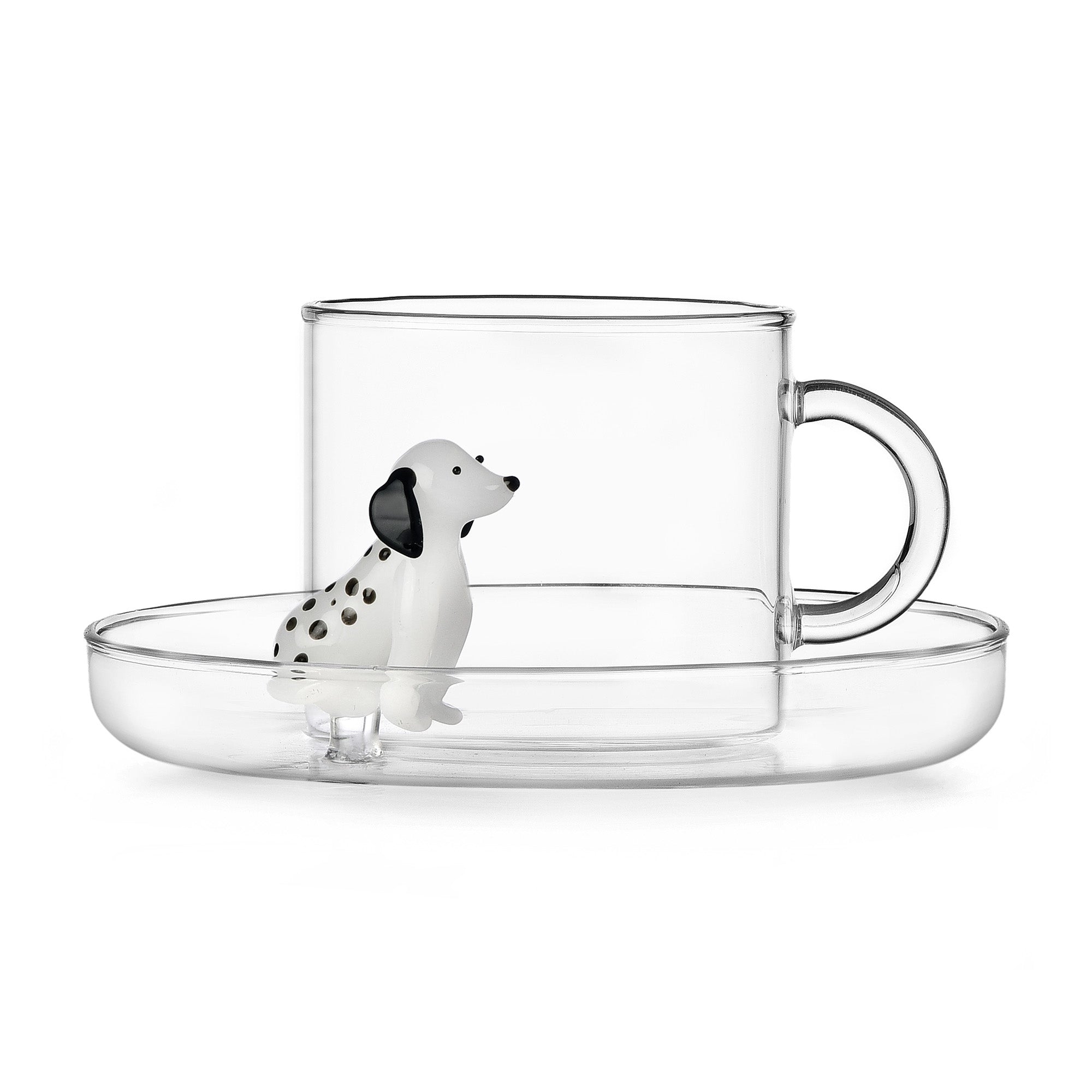 Tea cup and saucer, Dalmatian, Dogs by Alessandra Baldereschi - ICHENDORF