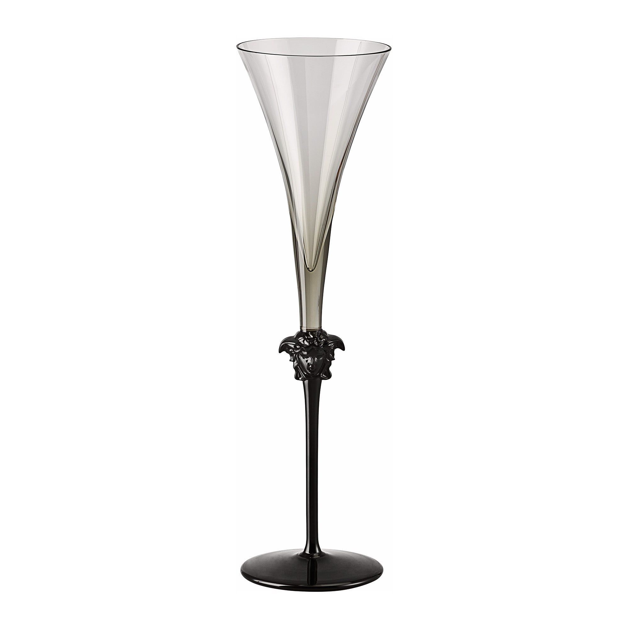 Champagne glass, 6.63 oz gray, Medusa Lumiere Haze - VERSACE