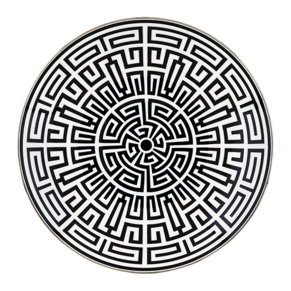 Charger plate, 12 in, Labirinto Nero - GINORI 1735