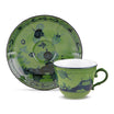 Coffee cup and saucer, 4 oz, Oriente Italiano Malachite - GINORI 1735