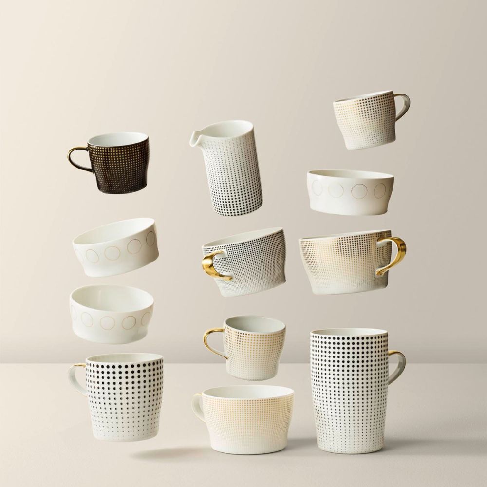 Espresso cup and saucer, Aureole - Clair de Lune - FURSTENBERG