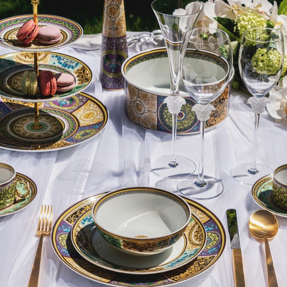 Dinner plate, Barocco Mosaic - VERSACE