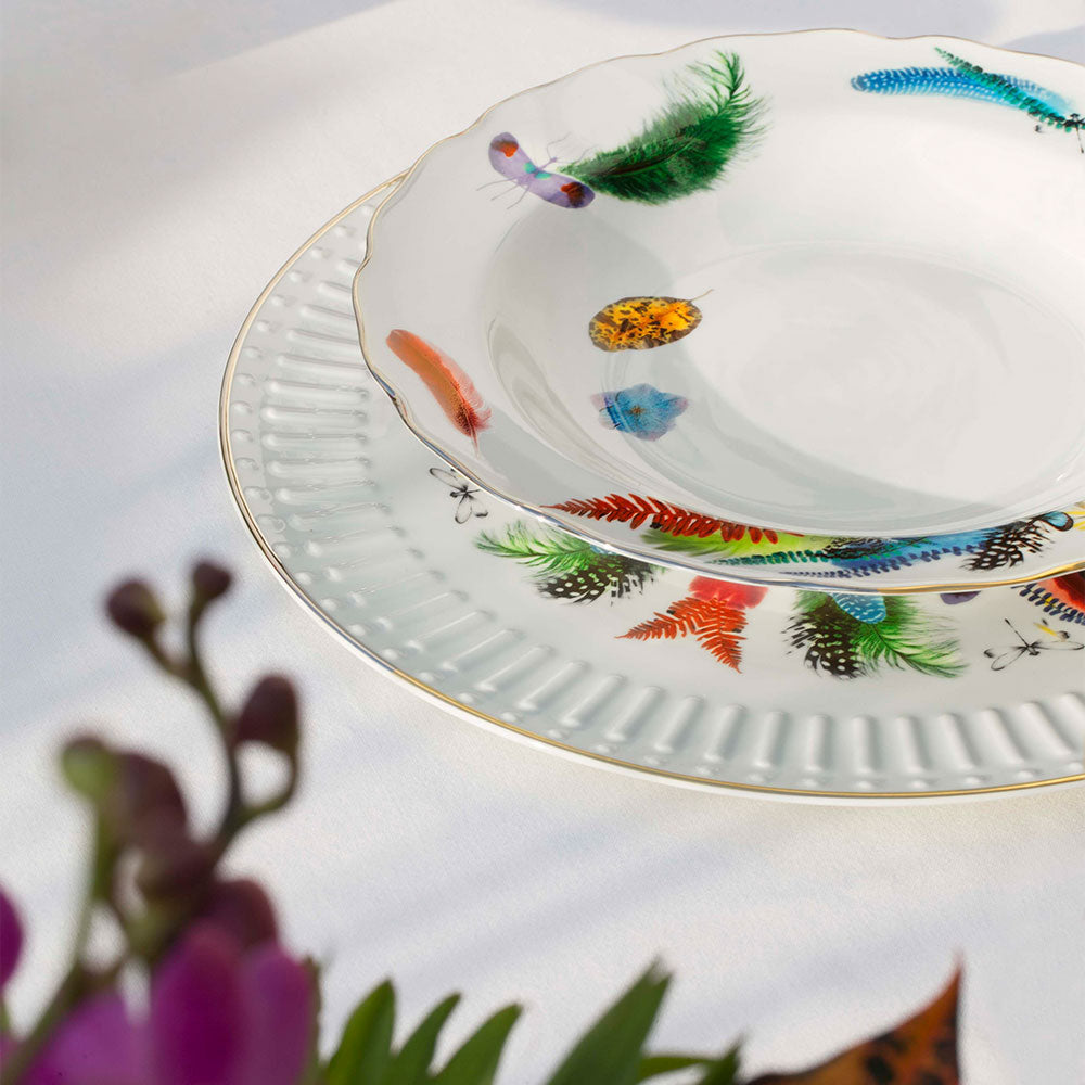 Set of 10 soup plates, 10.28 in, Caribe - CHRISTIAN LACROIX