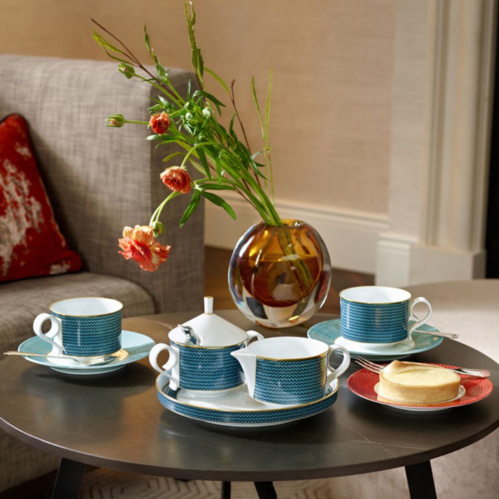 Charger plate, Carlo Tessuto Blue - FURSTENBERG