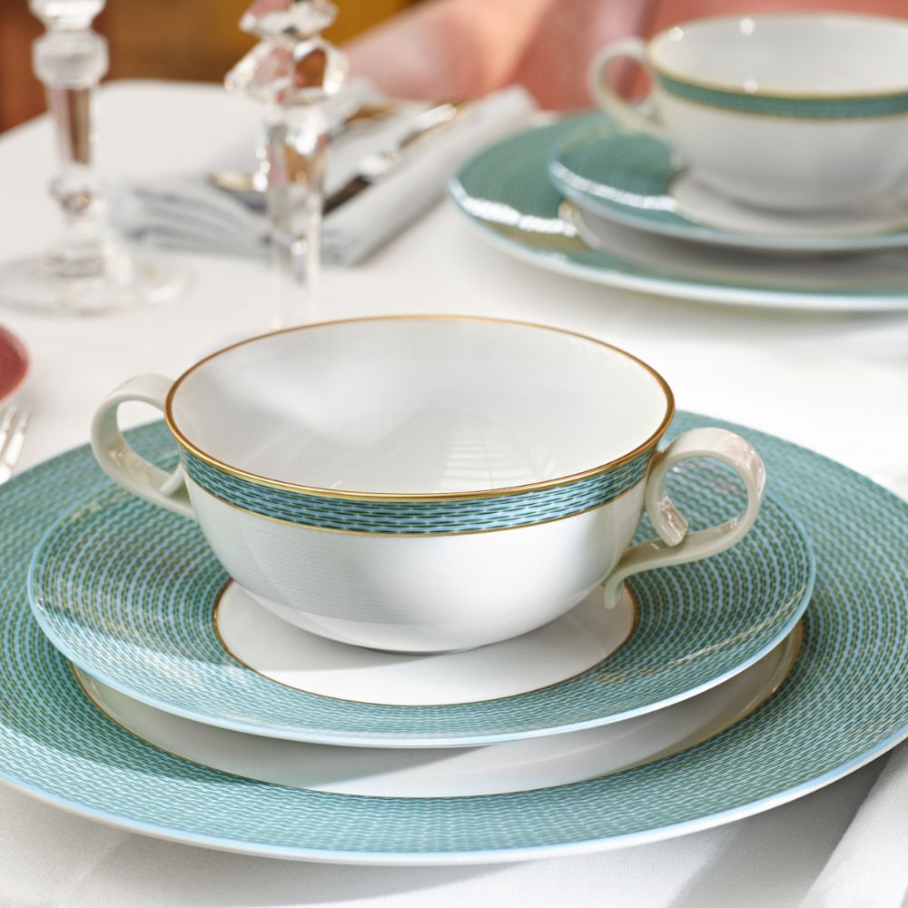 Dinner plate, Carlo Tessuto Light Blue - FURSTENBERG