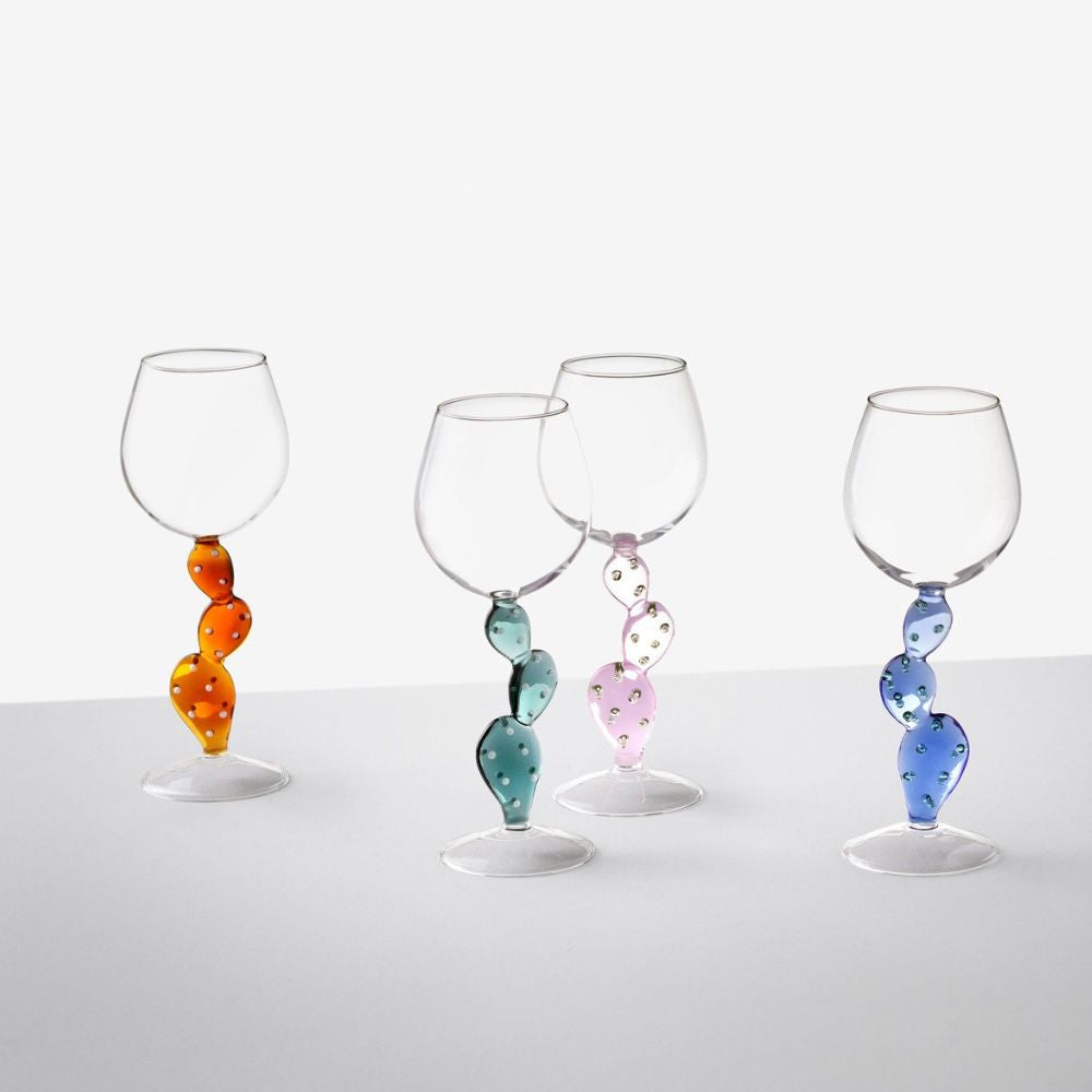 Wine glass, Cactus Yellow, Desert Plants by Alessandra Baldereschi - ICHENDORF
