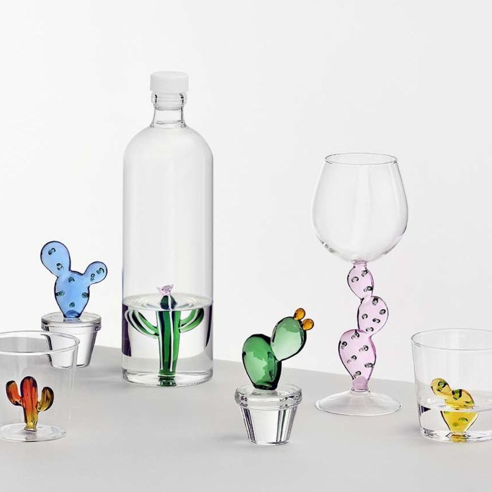 Water glass, Cactus Amber, Desert Plants by Alessandra Baldereschi - ICHENDORF