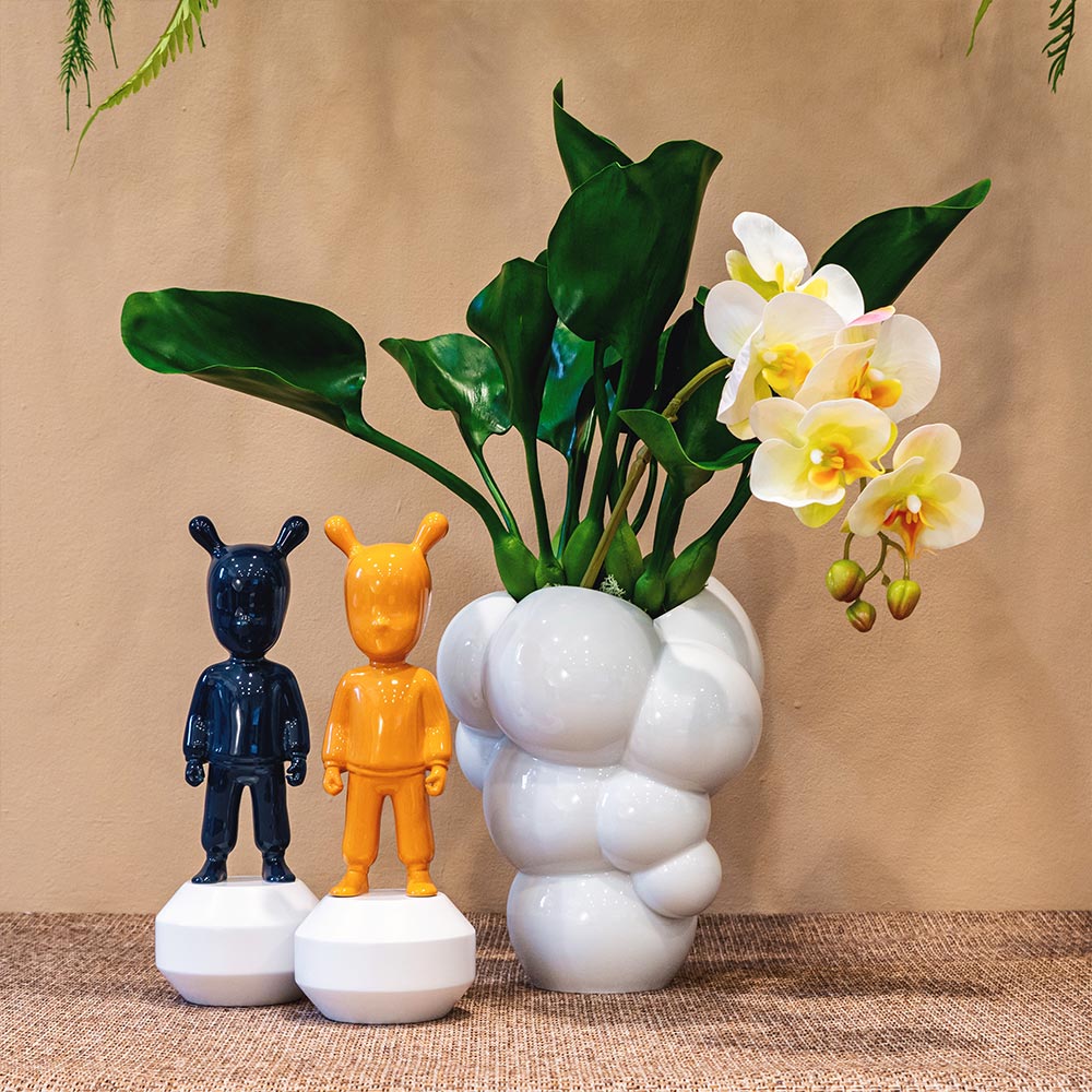 Porcelain sculpture, 11.8 inches, The Dark Blue Guest by Jaime Hayon - LLADRO