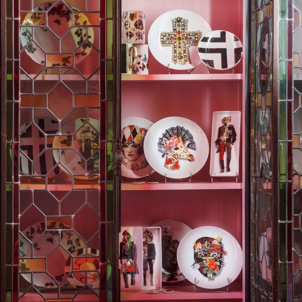 Dessert plate Monseigneur Bull, Love who you want - CHRISTIAN LACROIX