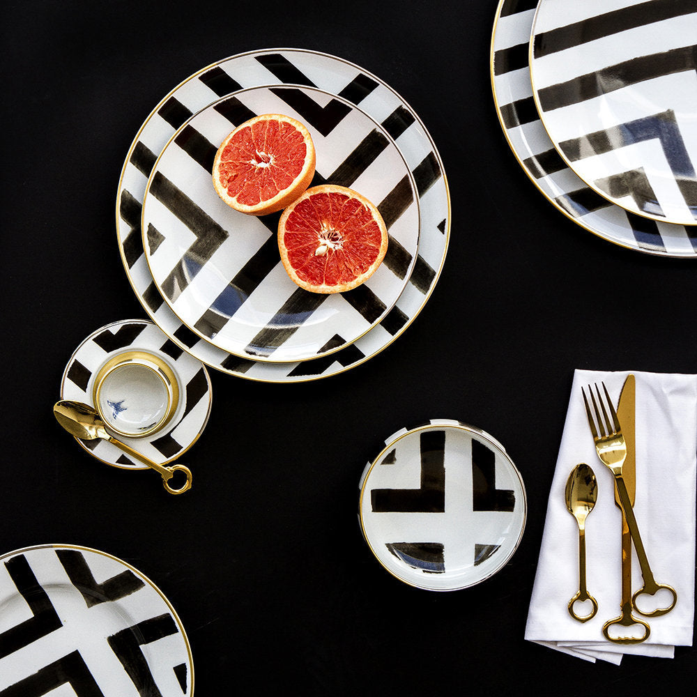Dessert plate, Sol y Sombra - CHRISTIAN LACROIX