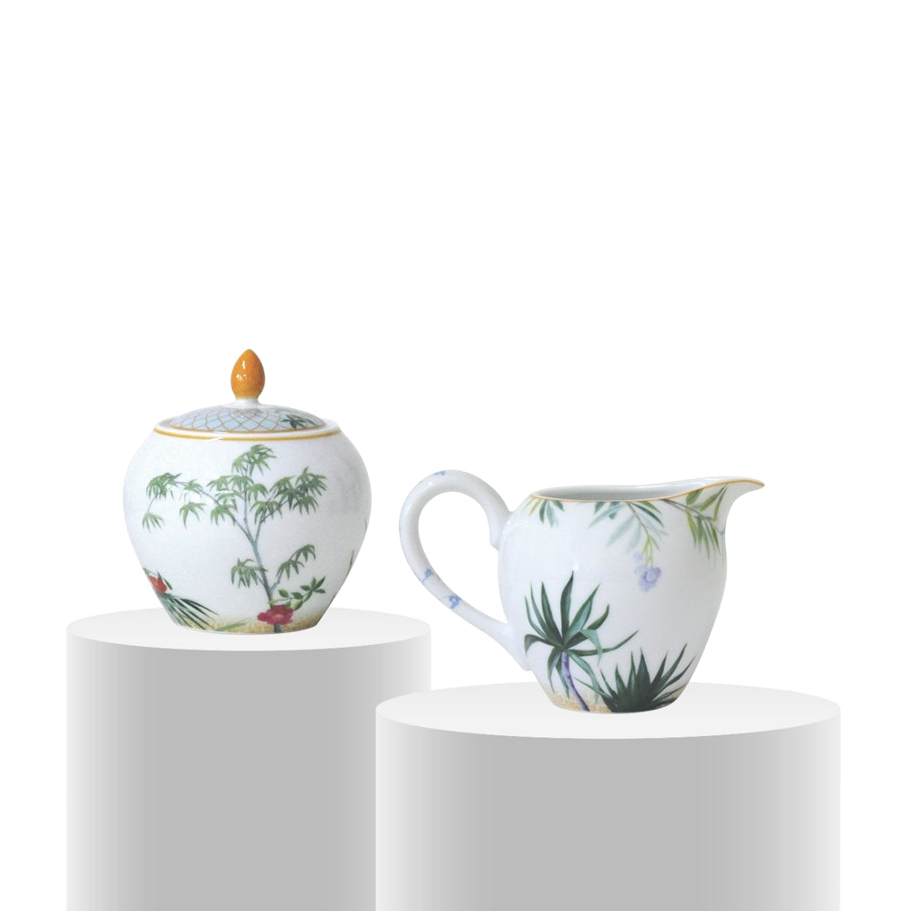 Creamer and sugar bowl set, Tropiques - BERNARDAUD