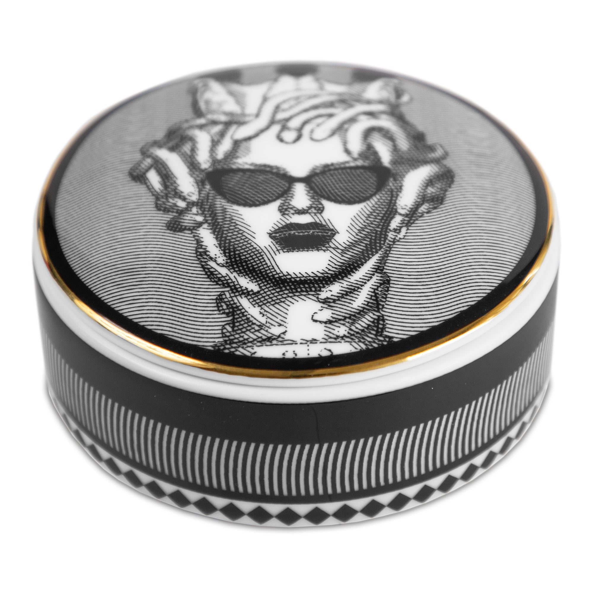 Porcelain box, 5.1 inches, Sagrada Familia The Viper - BACI MILANO