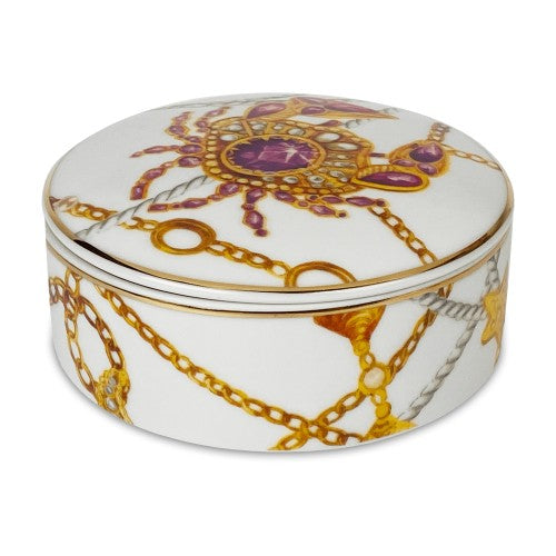 Round porcelain box, Portofino - BACI MILANO