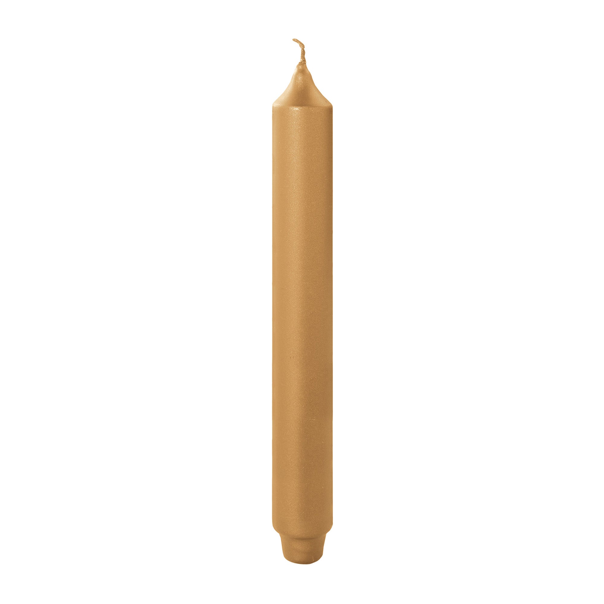 Decorative stick candle, metallic gold, 9.8 in - SIMONA'S COLLECTION