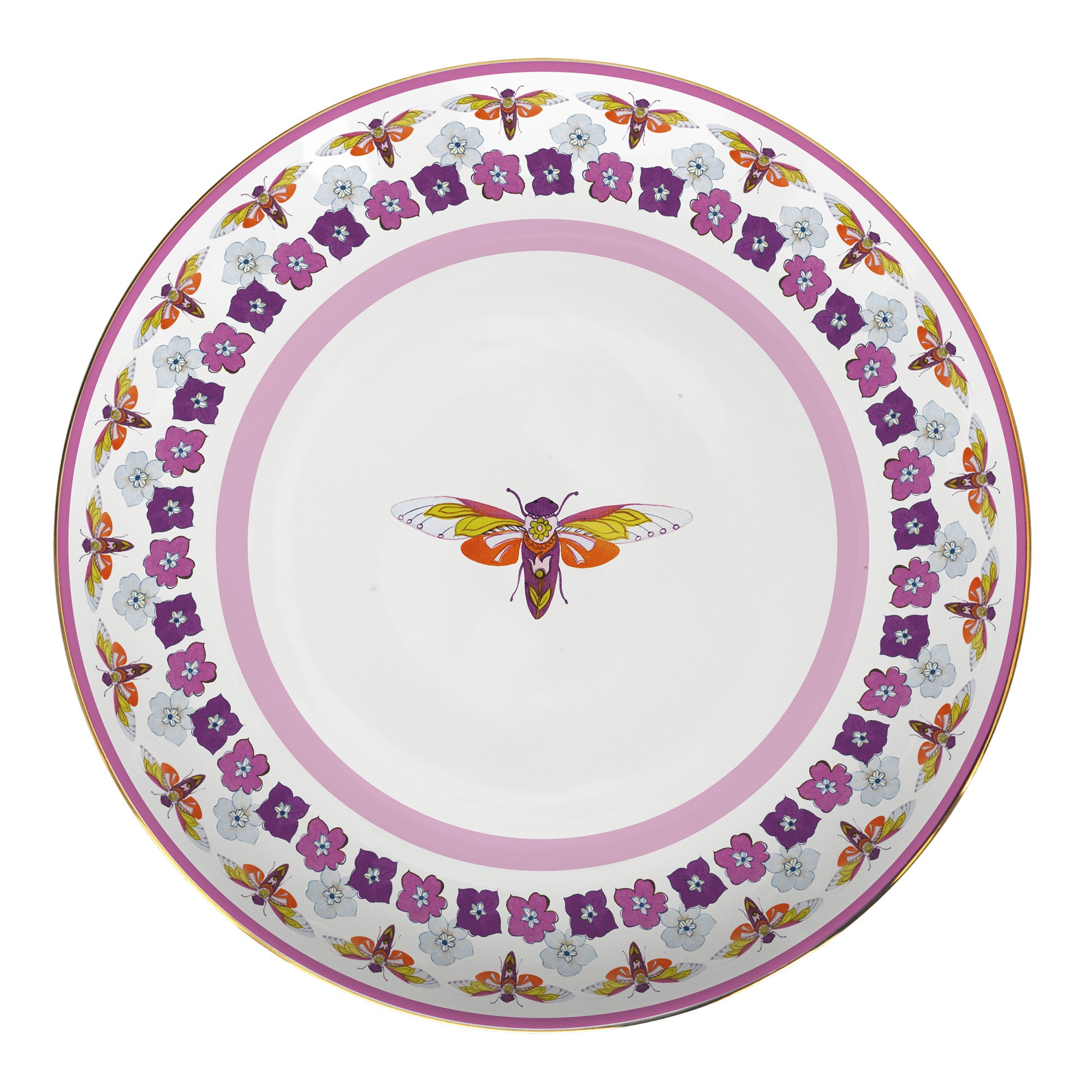 Dinner plate, porcelain, 11 inches, Amazzonia - BACI MILANO
