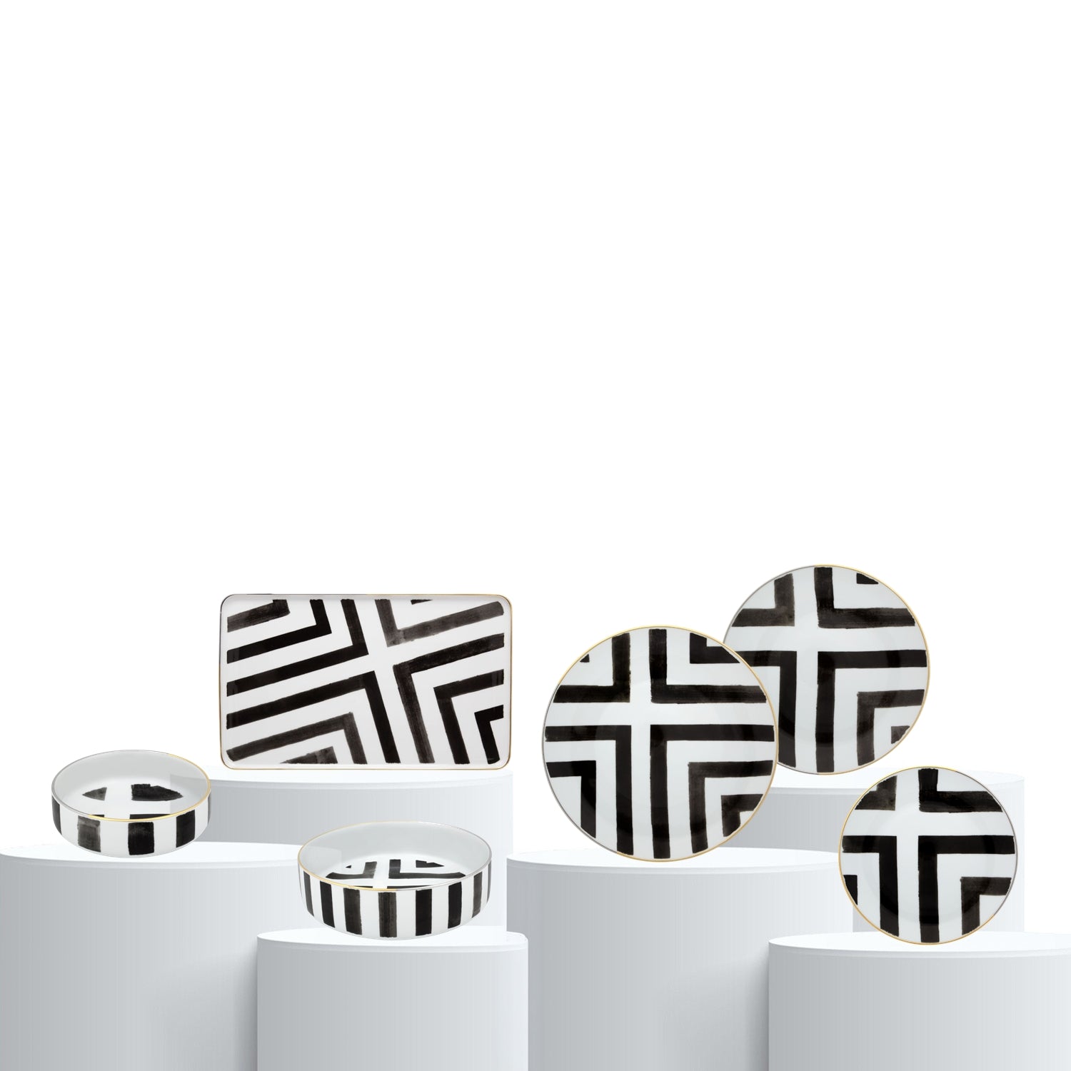 Dinner set, 22 pieces, Sol y Sombra - CHRISTIAN LACROIX