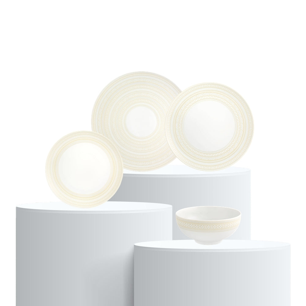 Dinner set, 8 pieces, Ivory - VISTA ALEGRE