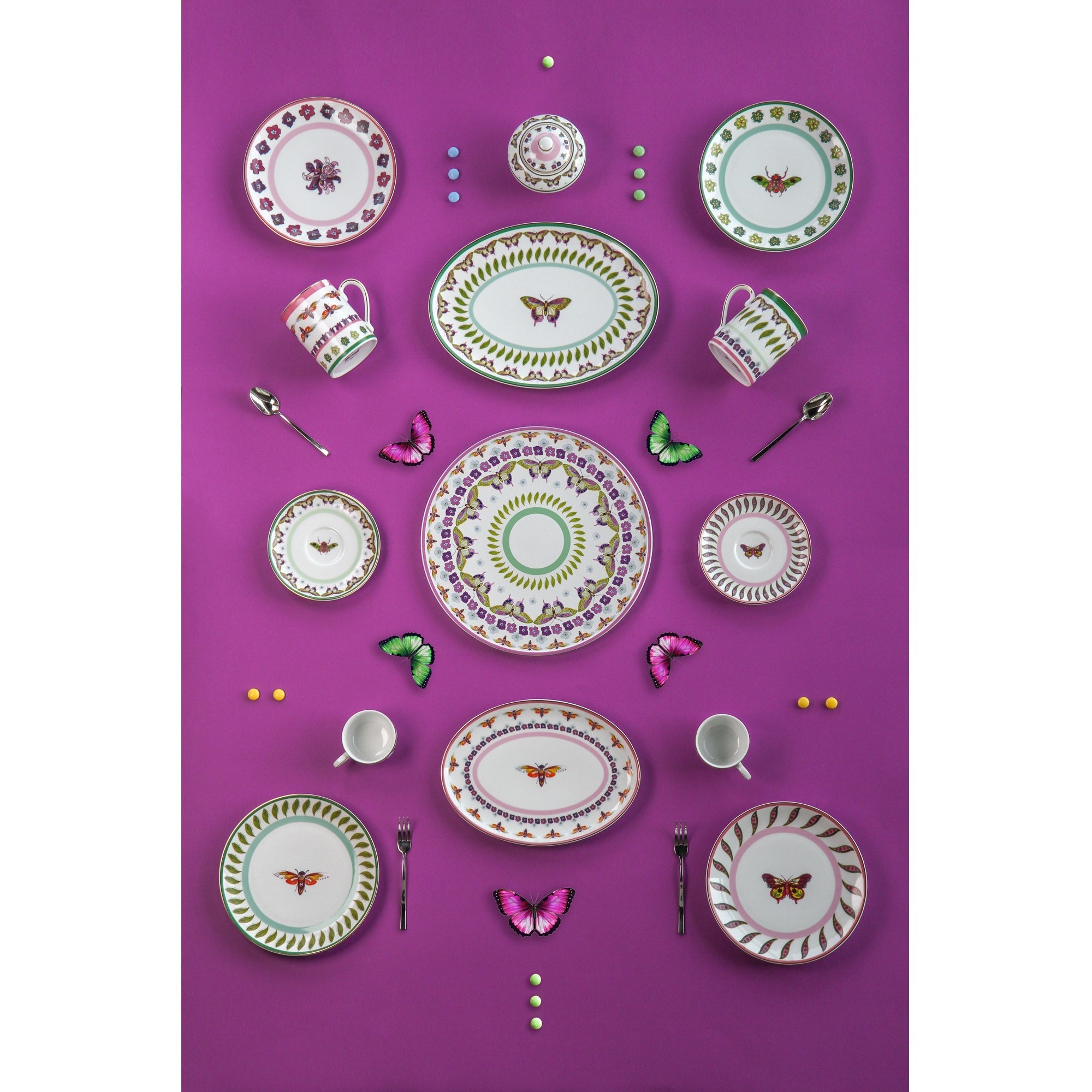 Charger plate, porcelain, 12.2 inches, Amazzonia - BACI MILANO