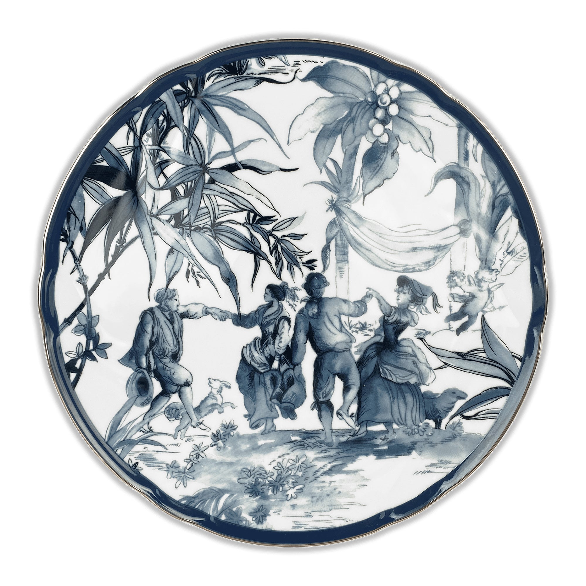 Charger plate, porcelain, 12.2 inches, Versailles - BACI MILANO