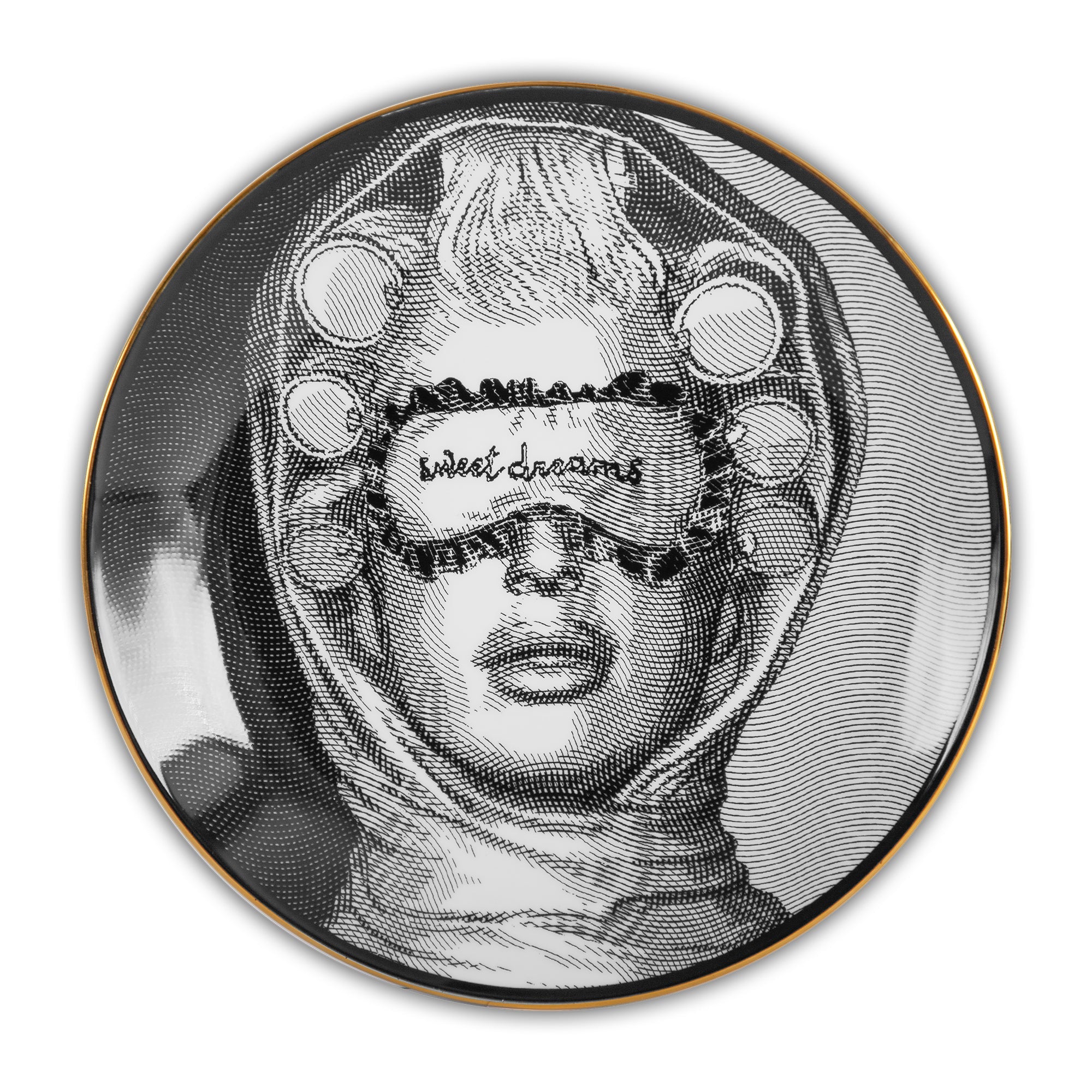 Decorative plate, 9.4 inches, Sagrada Familia The Dreamer - BACI MILANO