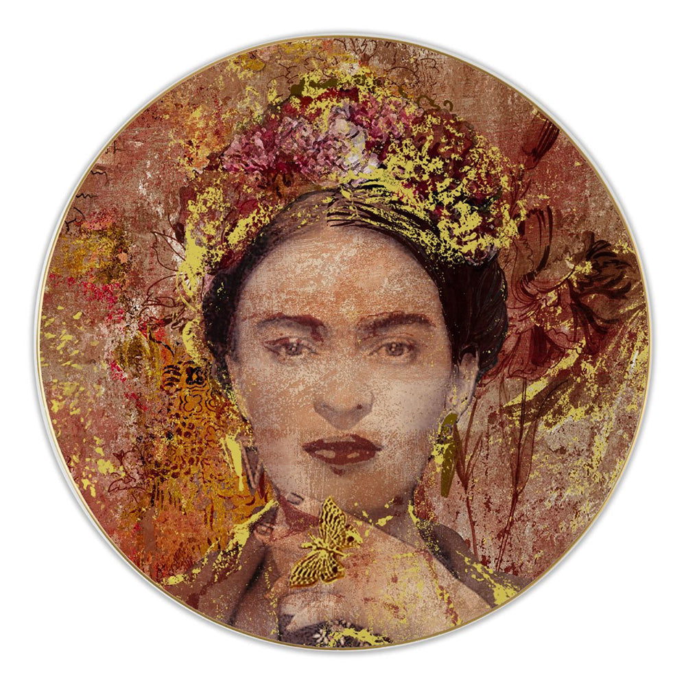 Dessert plate, porcelain, 8.3 inches, Memories Frida - BACI MILANO