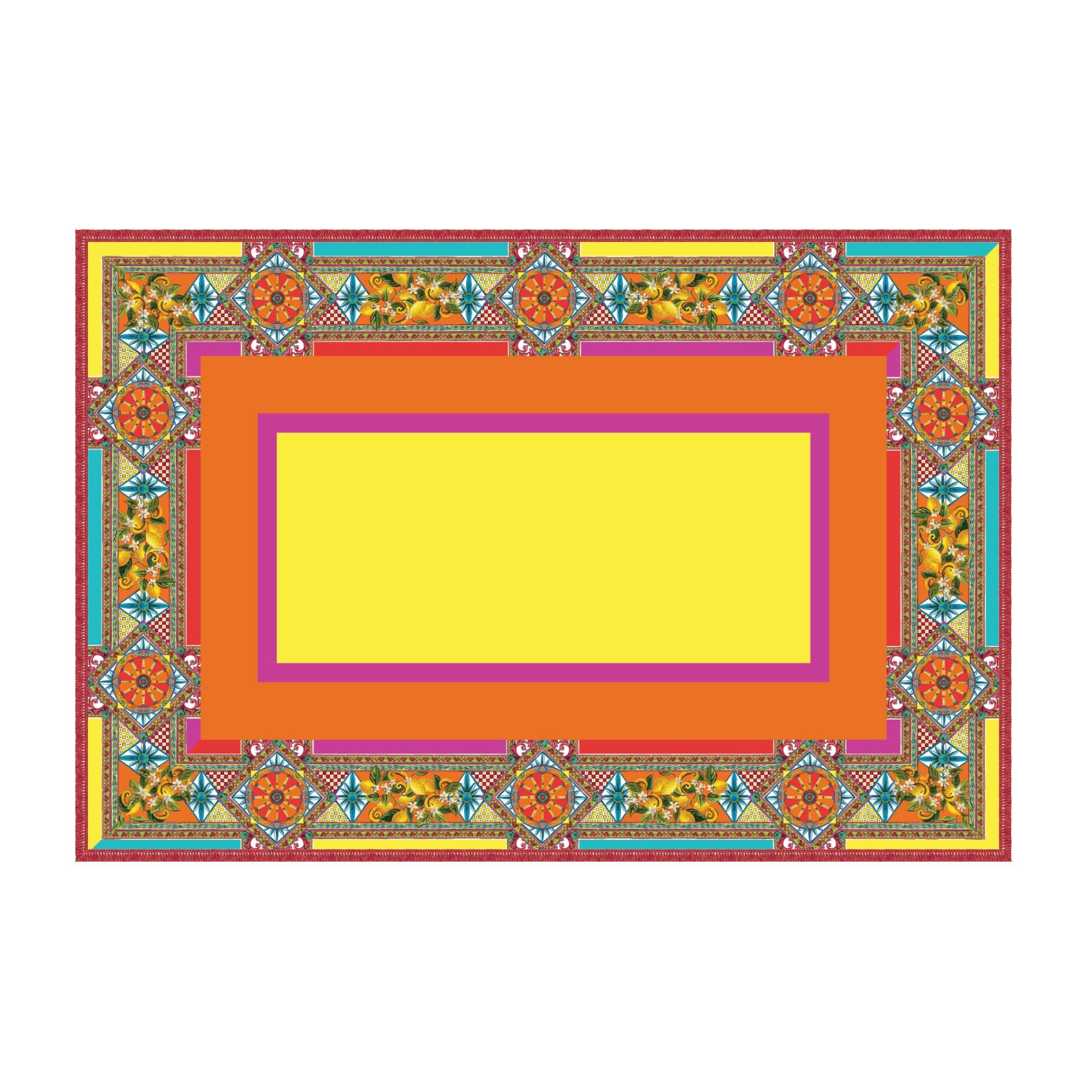 Tablecloth 63 x 94.5 inches, Ortigia - BACI MILANO