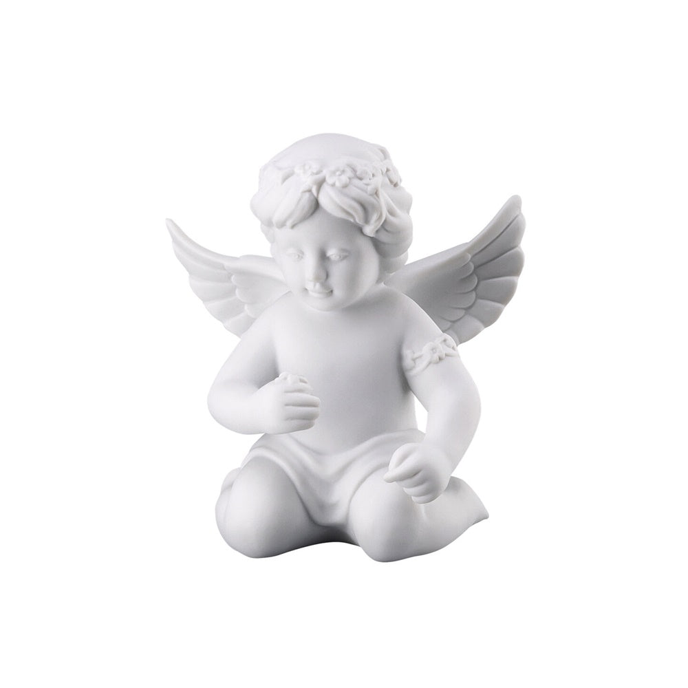 Porcelain figurine, angel with crown, 4 inches, Angels - ROSENTHAL