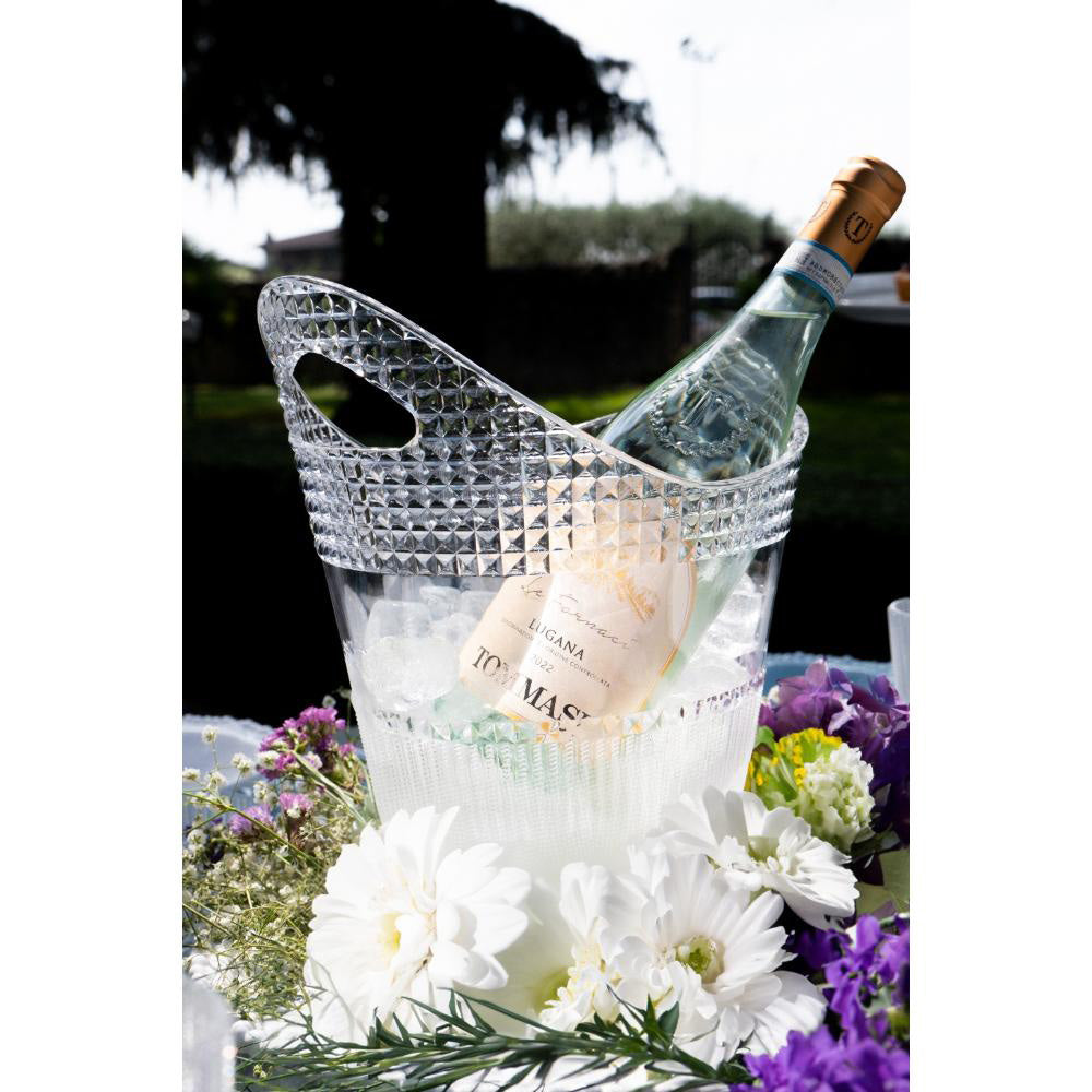Ice bucket, clear acrylic, Chic & Zen - BACI MILANO