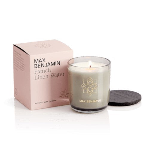 Scented candle, French Linen Water, 7.4 oz, Classic collection - MAX BENJAMIN
