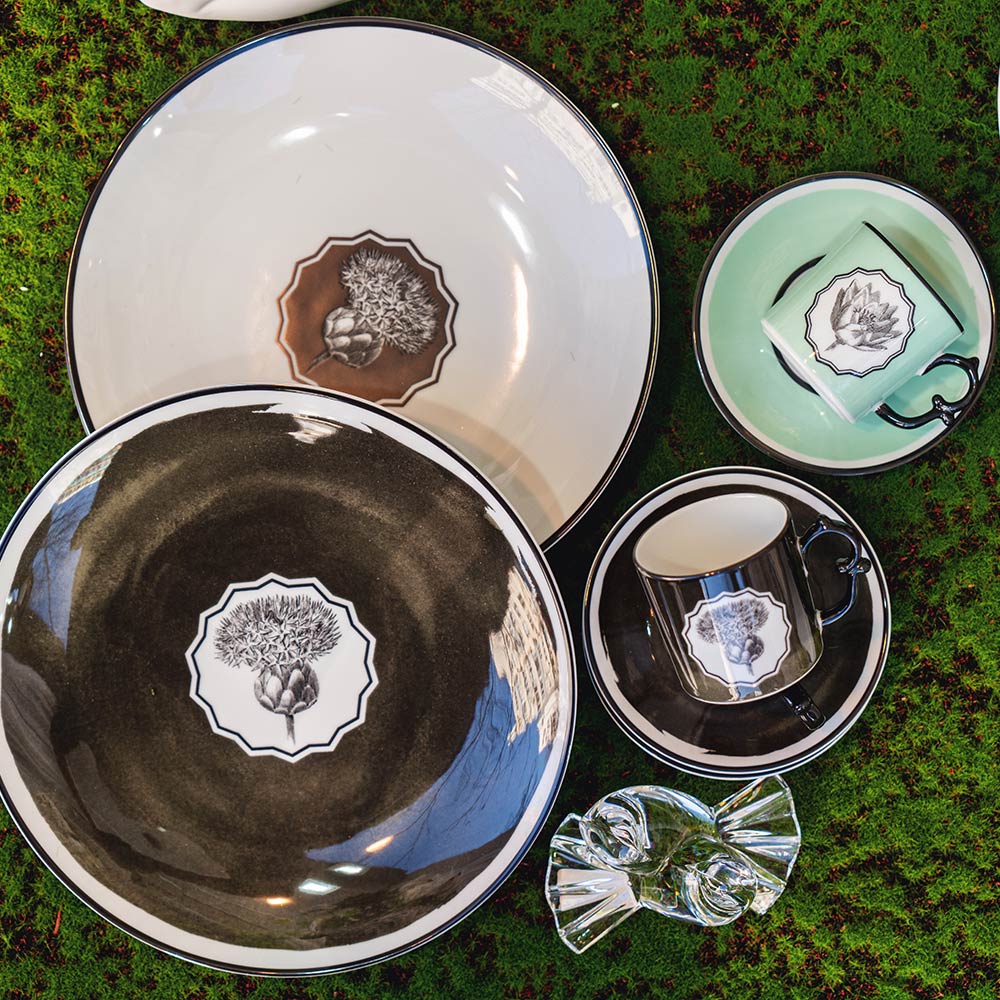 Charger plate, white, Herbariae - CHRISTIAN LACROIX