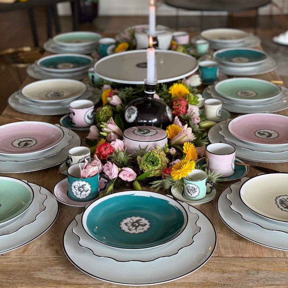 Charger plate, green, Herbariae - CHRISTIAN LACROIX