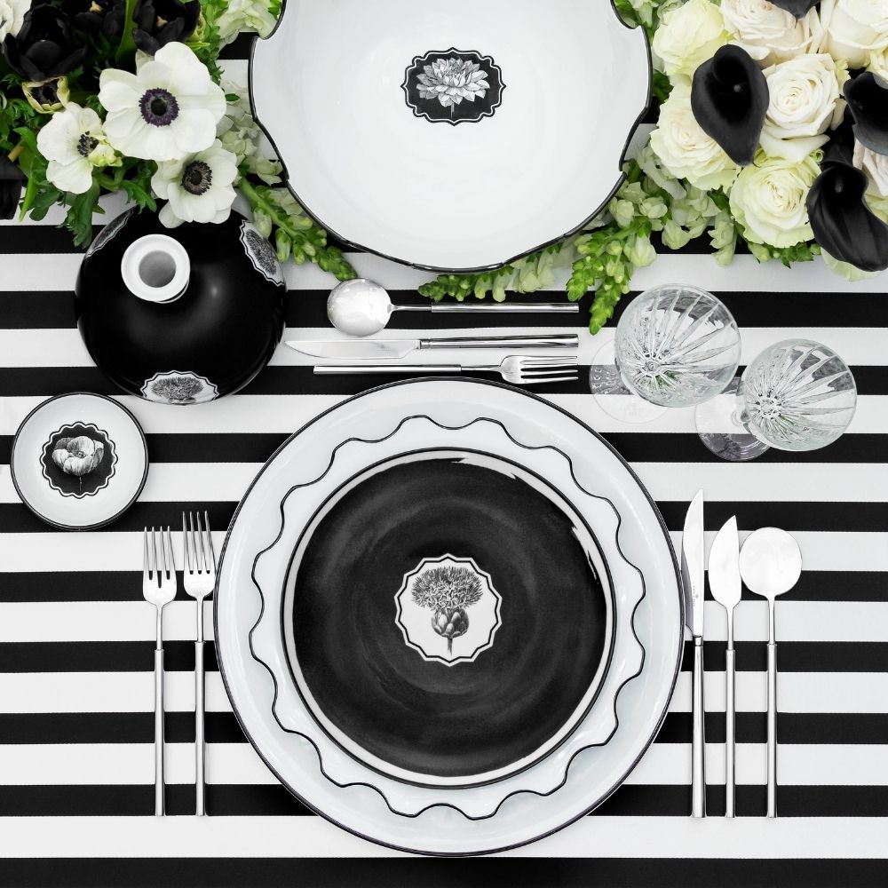 Charger plate, white, Herbariae - CHRISTIAN LACROIX