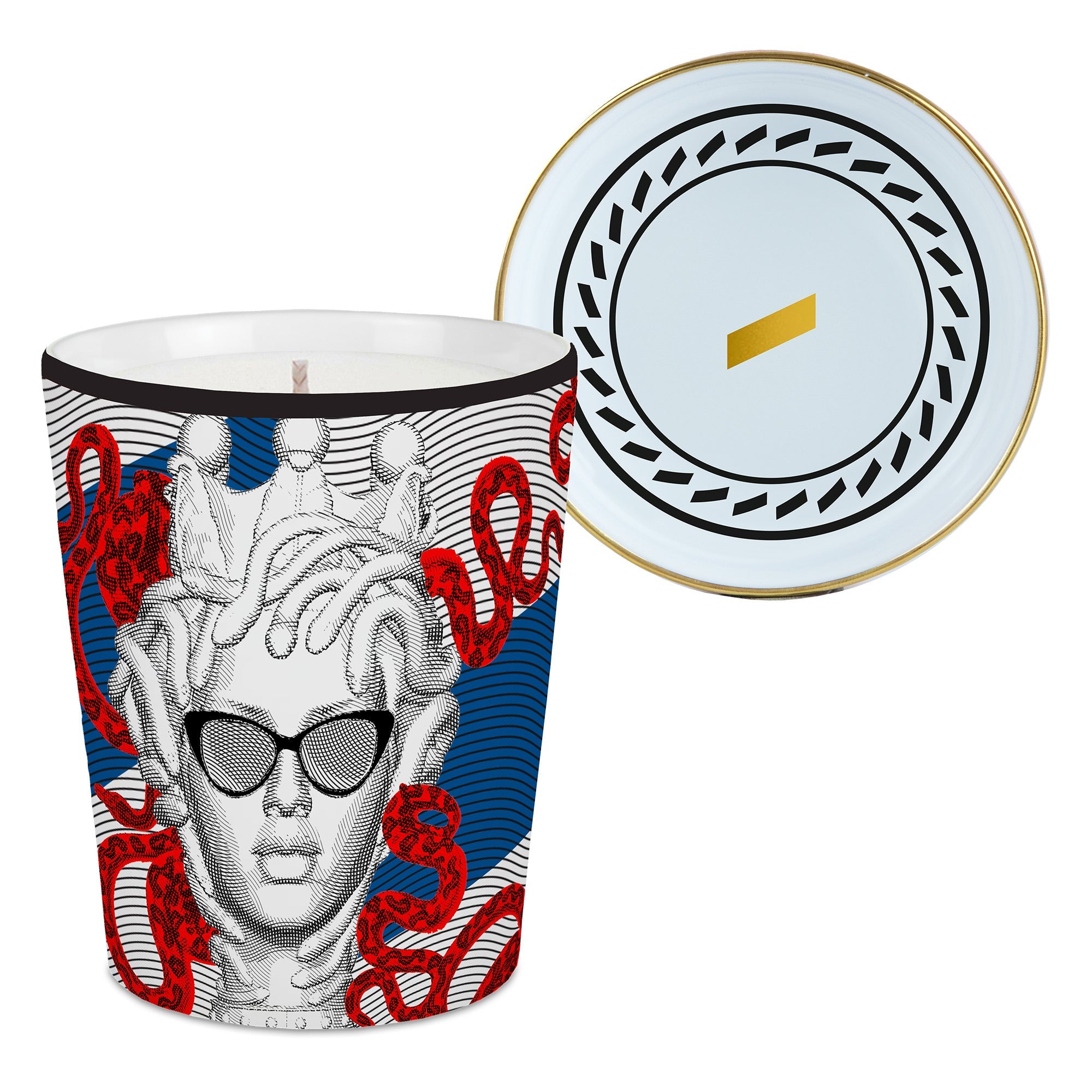 Scented candle, 4.7 inches, Sagrada Familia The Viper - BACI MILANO