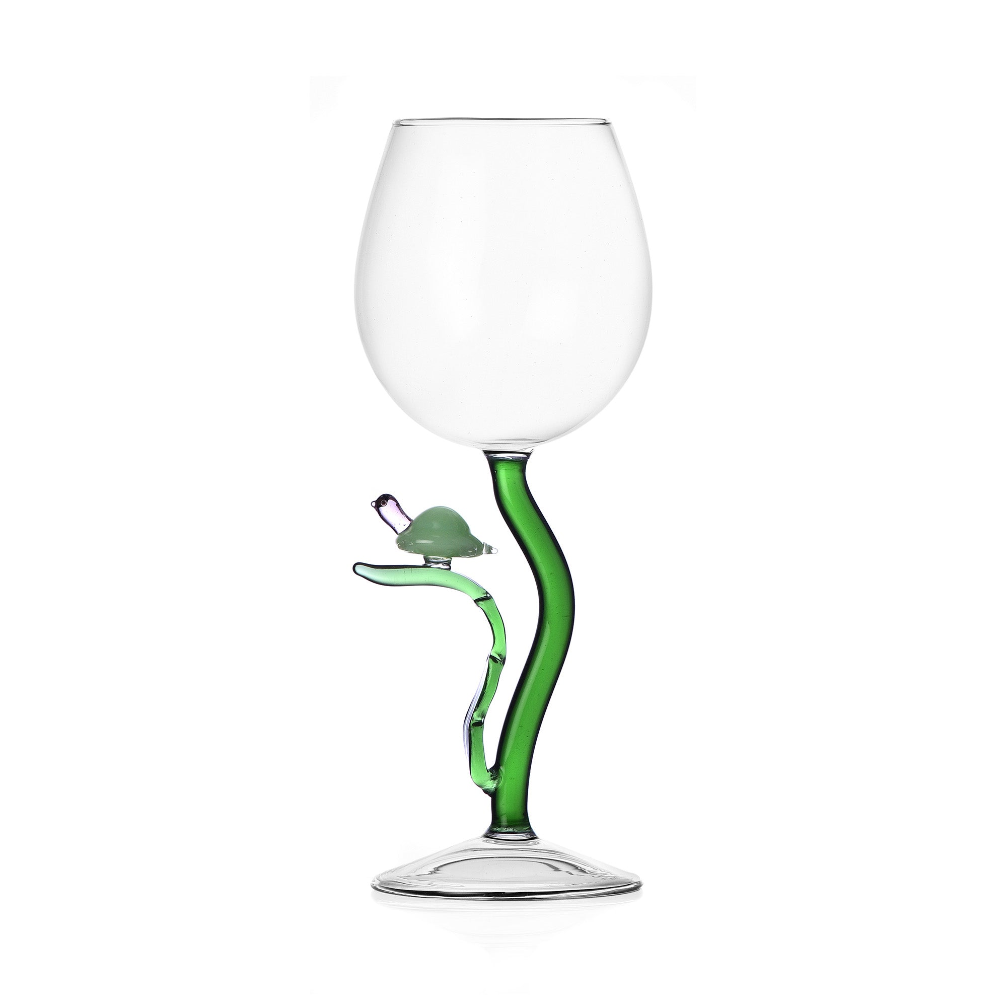 Stem glass, 8.7 inches, tortoise, Animal Farm by Alessandra Baldereschi - ICHENDORF