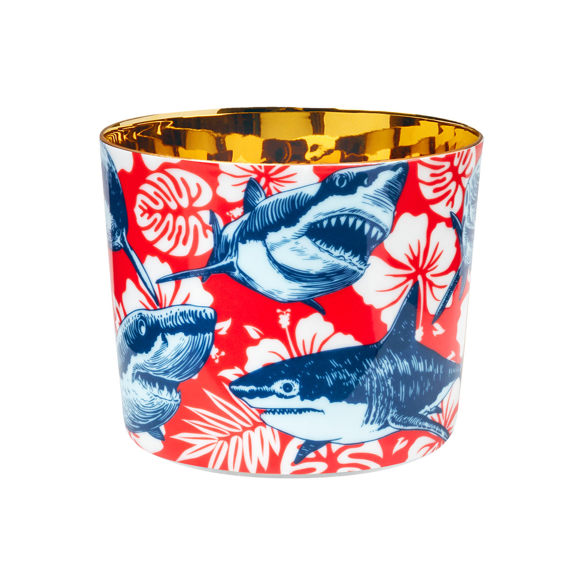 Porcelain Glass, Sip of Gold, Beautiful Creatures - The Sharks - SIEGER by FURSTENBERG